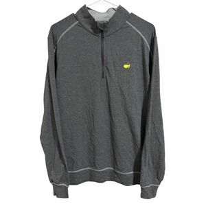 Masters Tech 1/4 Zip Pullover Golf Performance Gray Men's Size Medium